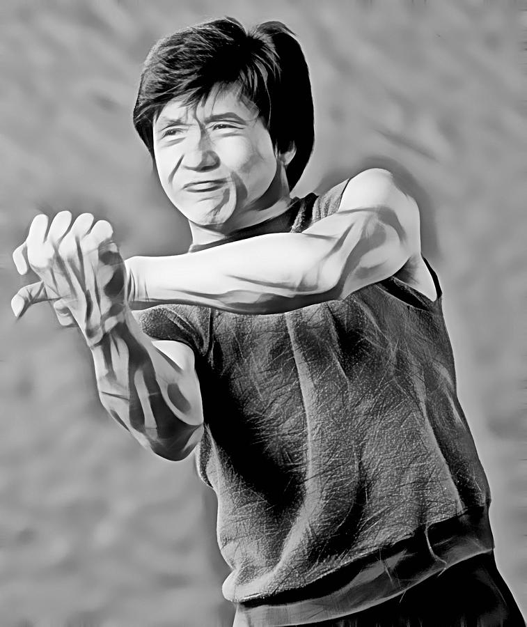 Jackie Chan Collection Mixed Media by Martial Arts Fine Art.