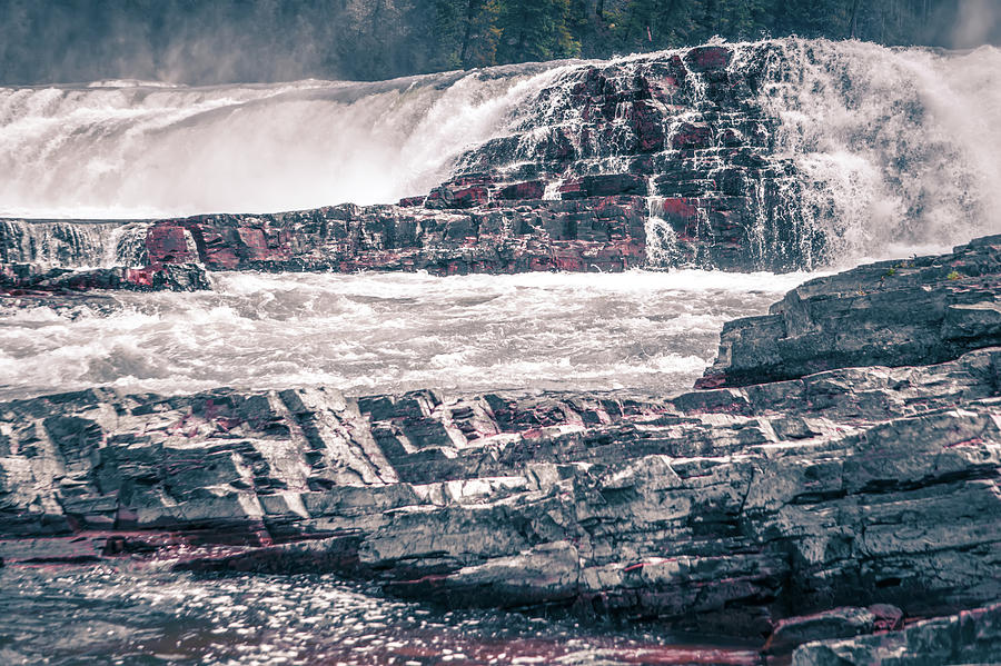 Kootenai River Water Falls In Montana Mountains #13 Photograph by Alex Grichenko