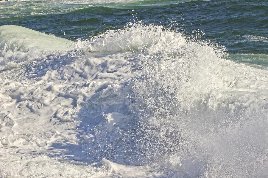 Large Waves Near Pemaquid Point On The Coast Of Maine #13 Photograph by Keith Webber Jr