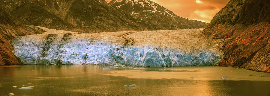  Magnificent Sawyer Glacier at the tip of Tracy Arm Fjord #13 Photograph by Alex Grichenko