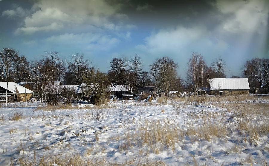 Outskirts Of A Small Town.in W inter.. Photograph by Aleksandrs Drozdovs