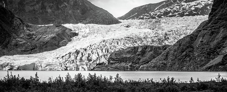Panoramic view of Mendenhall Glacier Juneau Alaska #13 Photograph by Alex Grichenko