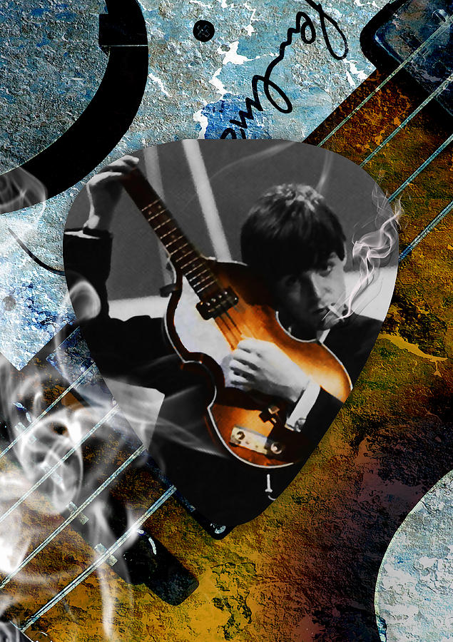 Paul McCartney Art #4 Mixed Media by Marvin Blaine
