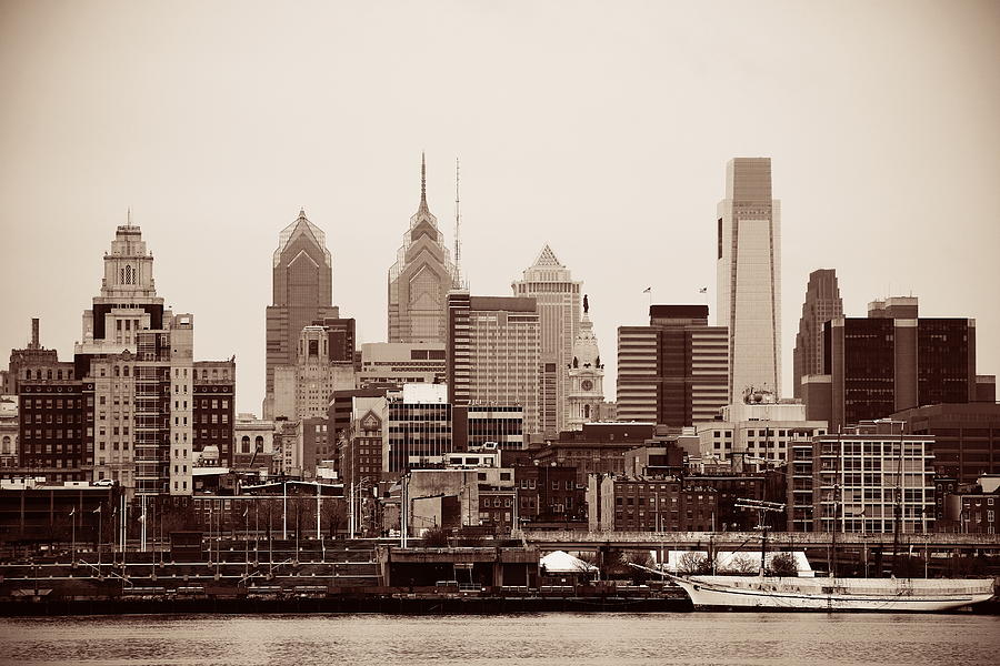 Philadelphia Skyline #13 Photograph by Songquan Deng