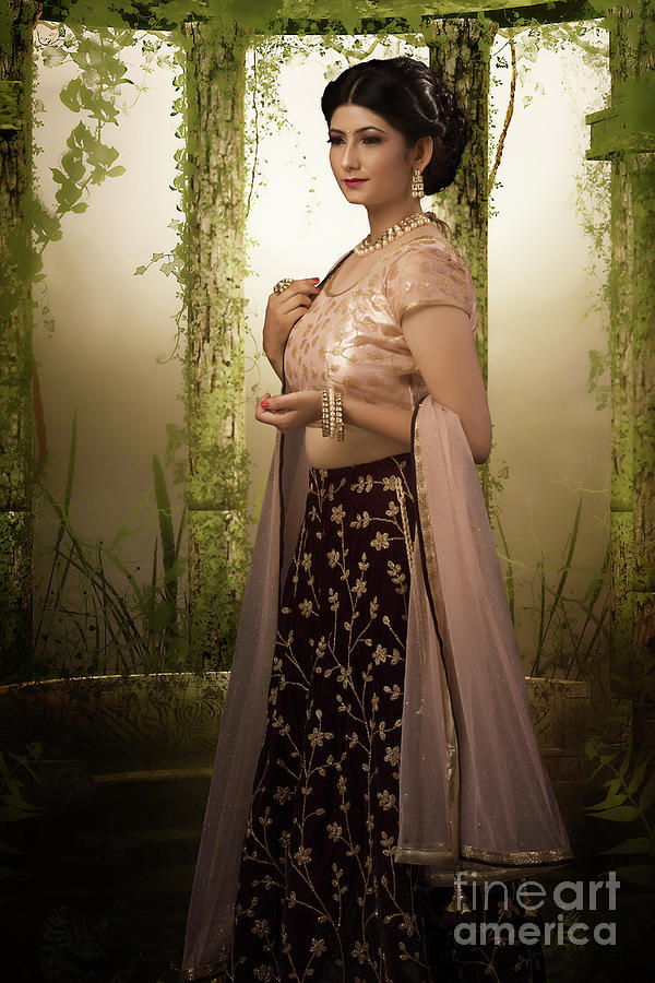 Portrait of Indian Lady #13 Photograph by Kiran Joshi