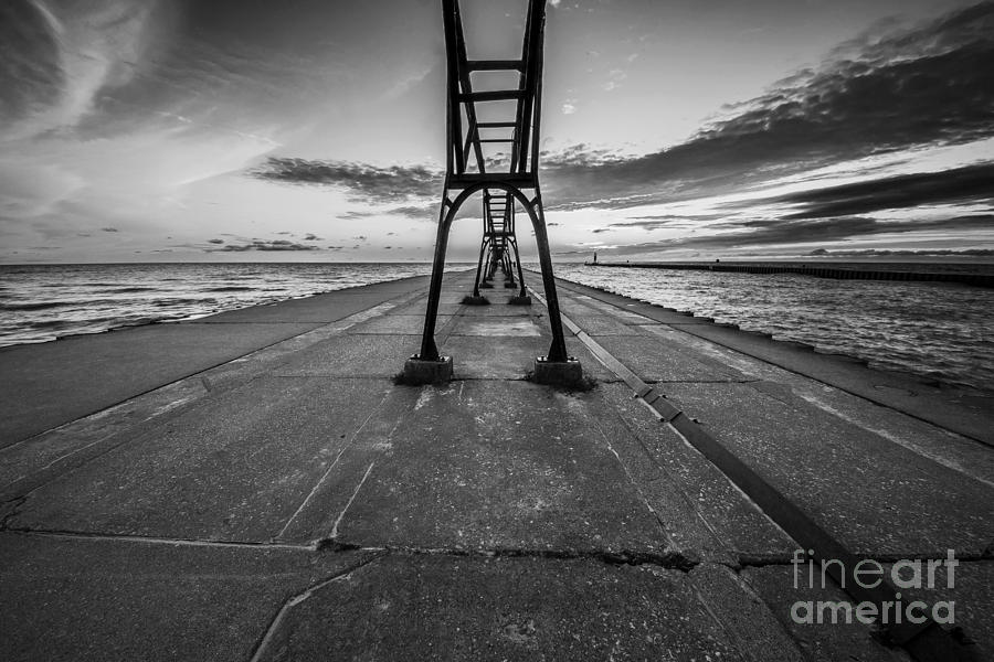 Sunset Photograph - South Haven Light #13 by Twenty Two North Photography