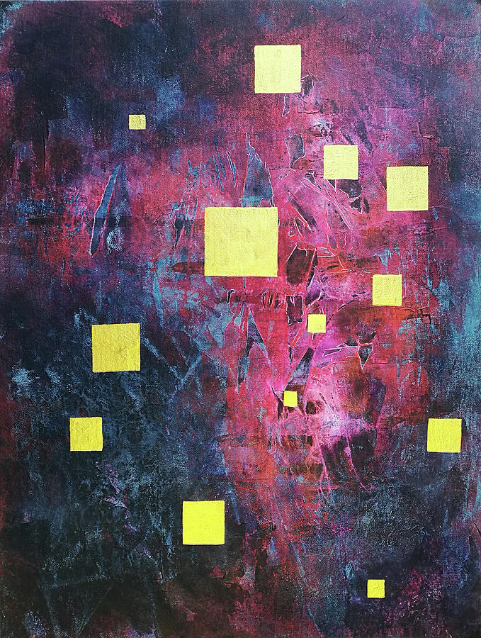Abstract Painting - 13 Squares by Adam Laughlin Abstract Painting - 13 Squares by Adam Laughlin
