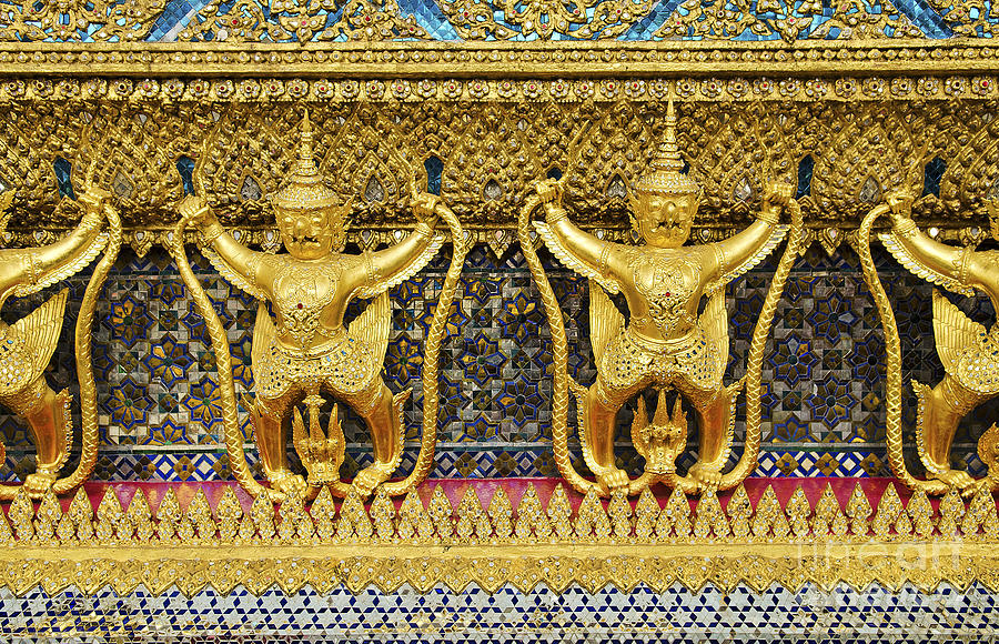 Temple In Grand Palace Bangkok Thailand #13 Photograph by JM Travel Photography