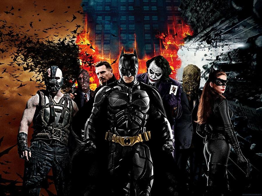 Batman Digital Art - The Dark Knight Rises 2012 by Geek N Rock Batman Digital Art - The Dark Knight Rises 2012 by Geek N Rock