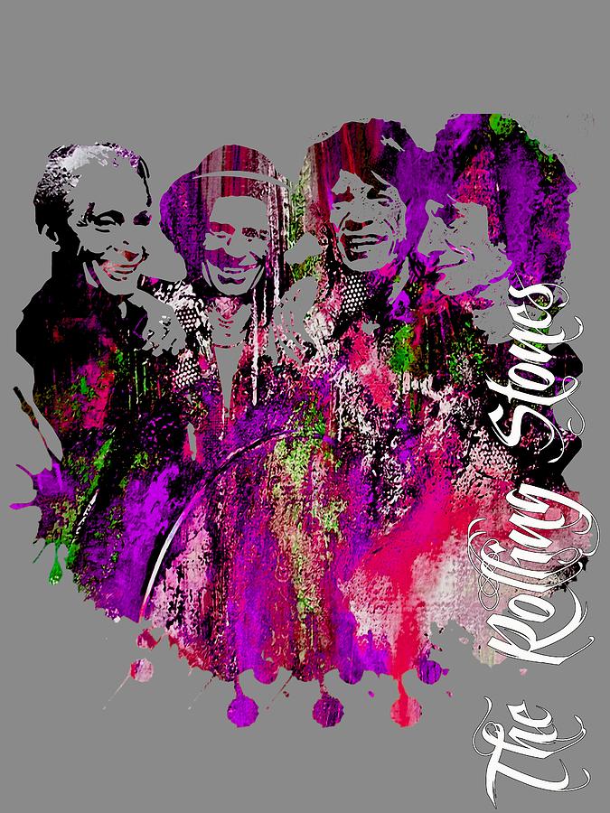The Rolling Stones Collection #2 Mixed Media by Marvin Blaine