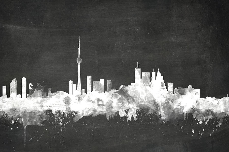 Toronto Canada Skyline #13 Digital Art by Michael Tompsett