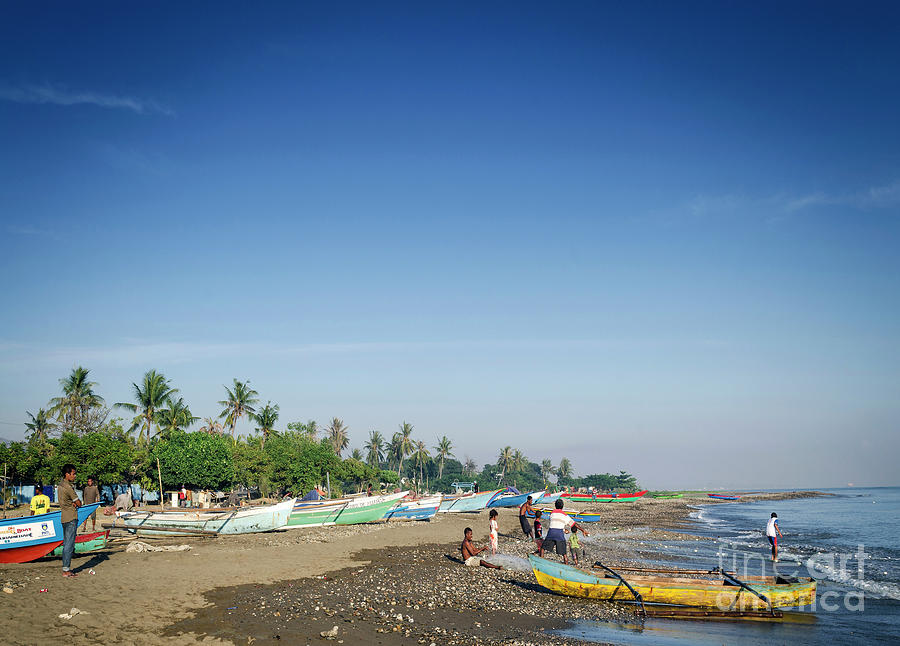 Traditional Fishing Boats On Dili Beach In East Timor Leste #13 Photograph by JM Travel Photography