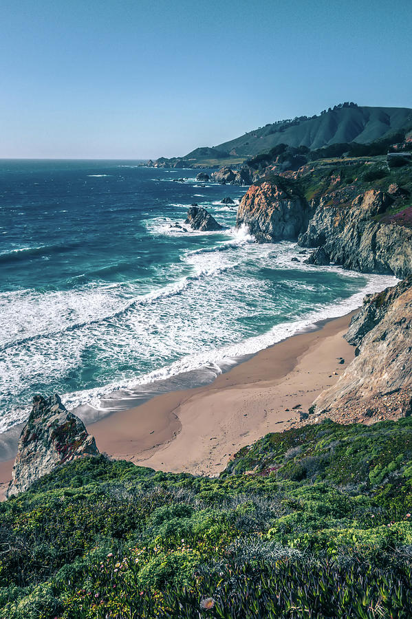 USA California pacific ocean coast shoreline #13 Photograph by Alex Grichenko