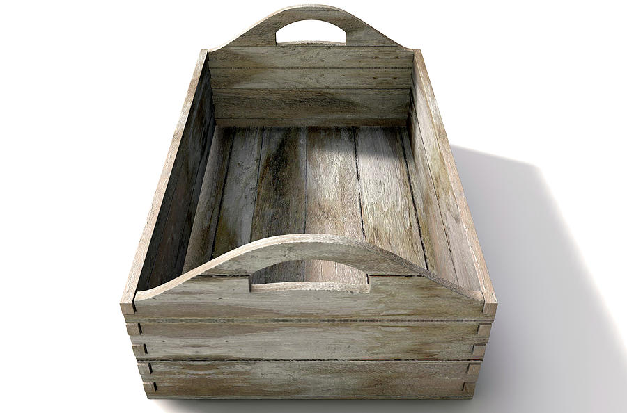 Transportation Digital Art - Wooden Carry Crate #13 by Allan Swart