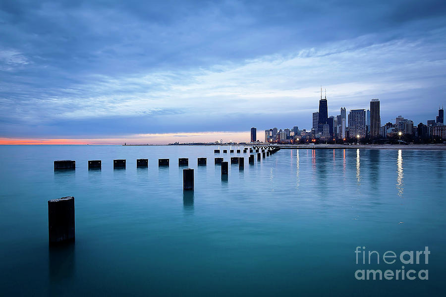 1315 Skyline View from North Avenue Beach Photograph by Steve Sturgill