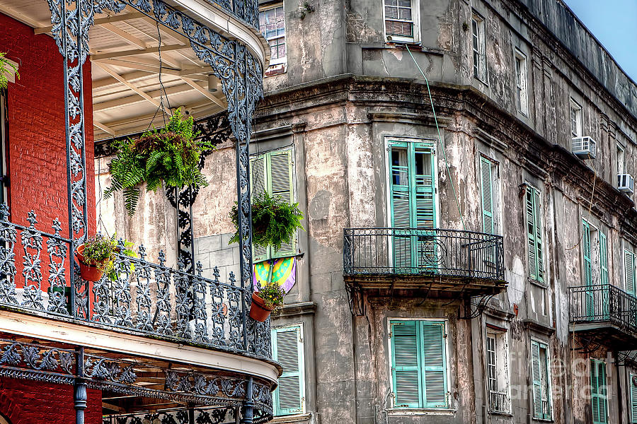 1346 French Quarter Balconies Photograph by Steve Sturgill