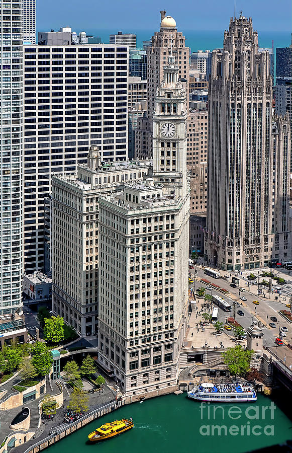 1351 Wrigley Building Photograph by Steve Sturgill
