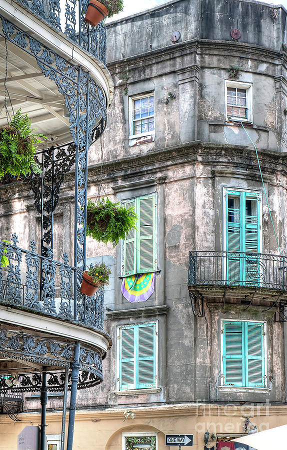 1358 French Quarter Balconies Photograph by Steve Sturgill