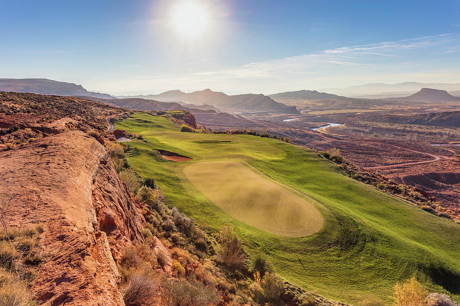 13th Hole at Sand Hollow Golf Course Photograph by Mike Centioli