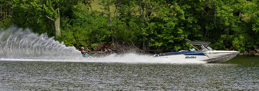 38th Annual Lakes Region Open Water Ski Tournament #14 Photograph by Benjamin Dahl