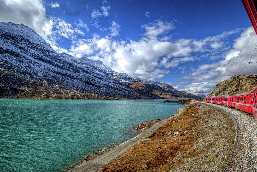 Bernina Express Train Italy Switzerland #14 Photograph by Paul James Bannerman