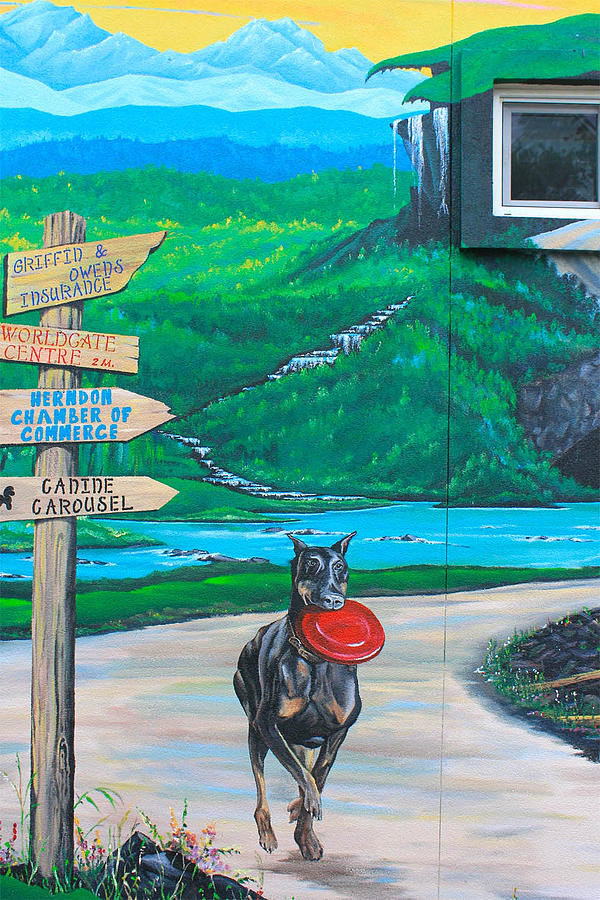 Dominion Animal Hospital mural Painting by Keith Naquin - Pixels
