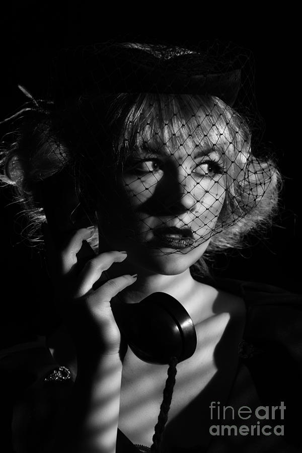 film noir portrait photography
