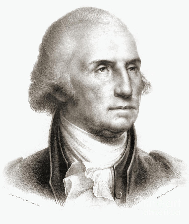 George Washington Drawing by Rembrandt Peale