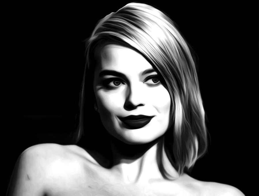 Margot Robbie Art Digital Art By Lilia Kosvintseva 