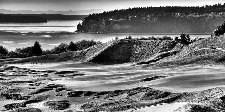 #14 Panorama - Chambers Bay Golf Course #14 Photograph by David Patterson