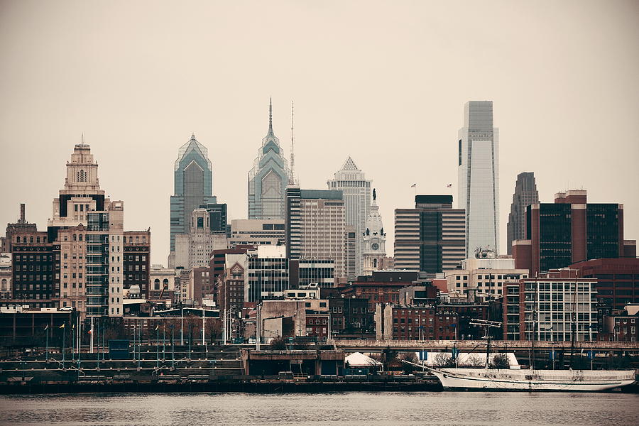 Philadelphia Skyline #14 Photograph by Songquan Deng