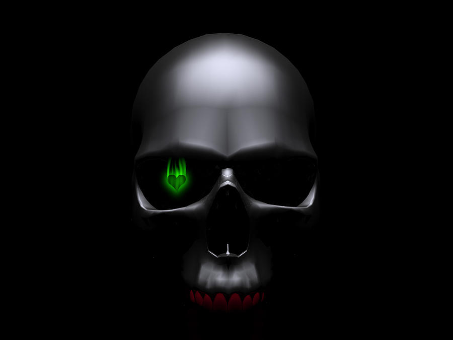 Skull Digital Art - Skull #14 by Super Lovely