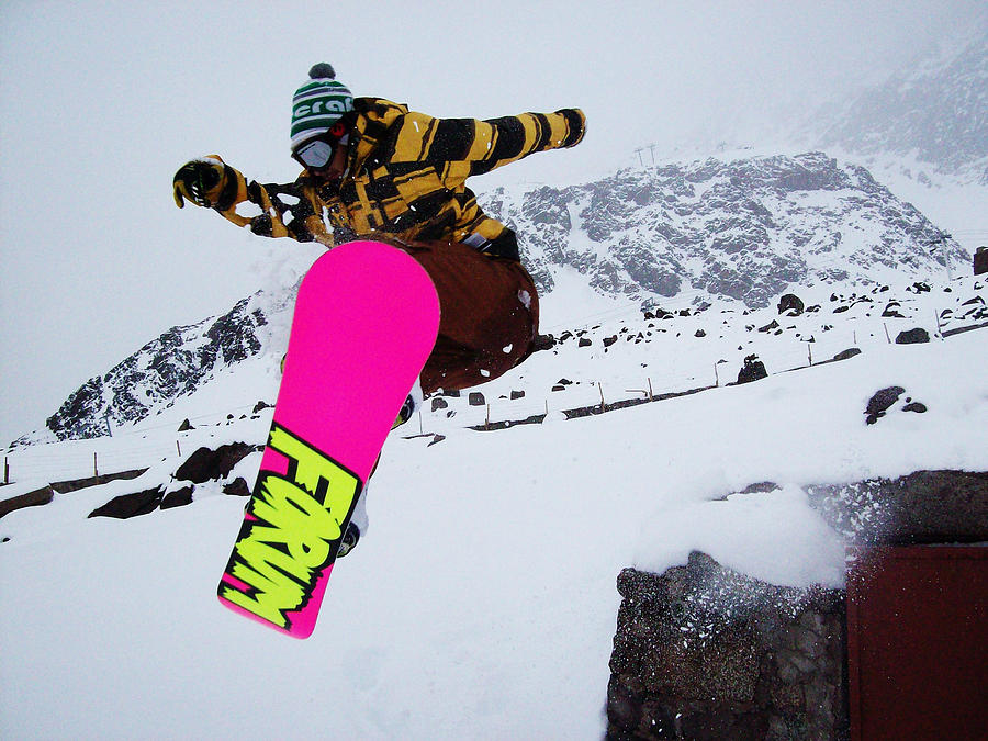 Sports Photograph - Snowboarding #14 by Michell Leon
