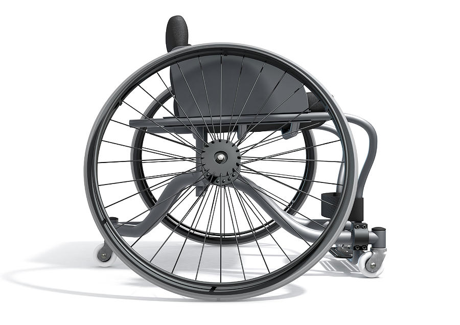 Basketball Digital Art - Sports Wheelchair #14 by Allan Swart