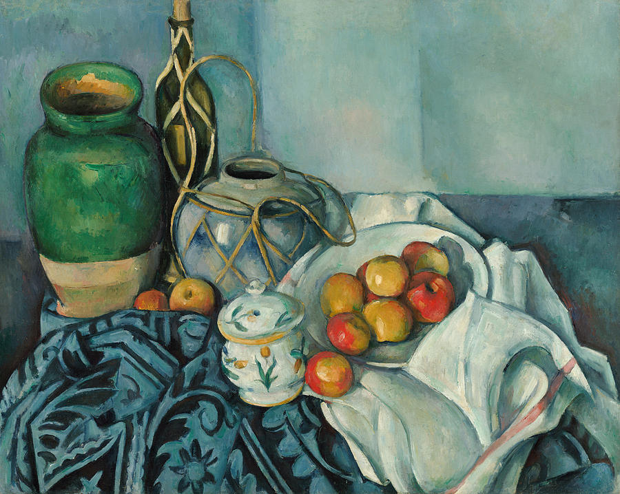 Apple Painting - Still Life with Apples #14 by Paul Cezanne