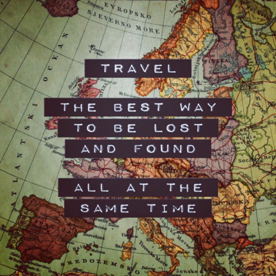 Vintage Photograph - Inspirational Travel Quote by Travel Quotes