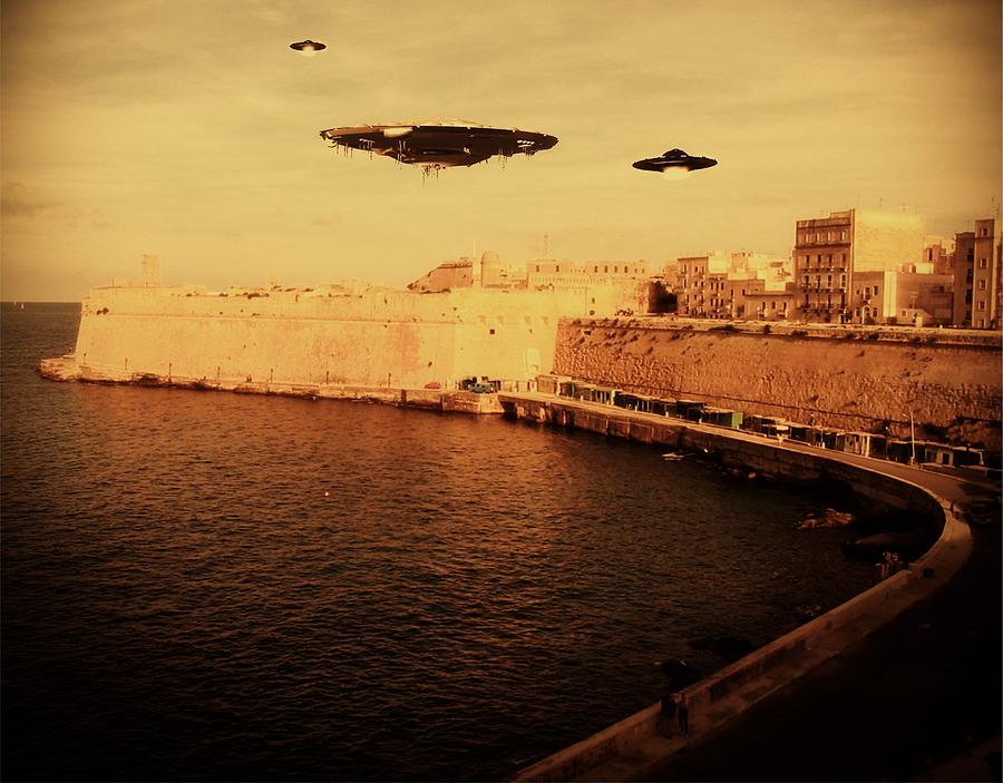 Fantasy Photograph - UFO Sighting #14 by Esoterica Art Agency