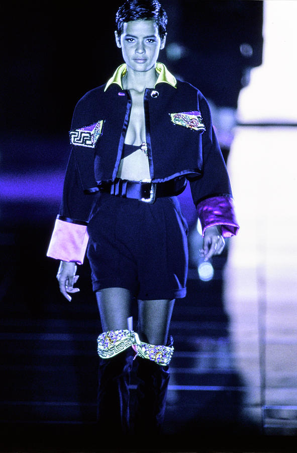 Versace Fall 1991 Rtw Show 14 Photograph by Guy Marineau Versace Fall 1991 Rtw Show 14 Photograph by Guy Marineau