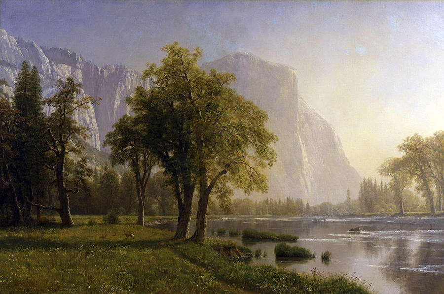 Albert Bierstadt  Painting - Yosemite Valley #14 by Albert Bierstadt