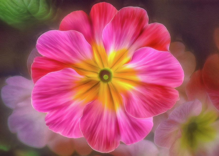 Pink Primrose #1 Digital Art by Bill Johnson