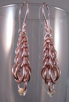 1413 Pink Pagoda Earrings Jewelry by Dianne Brooks