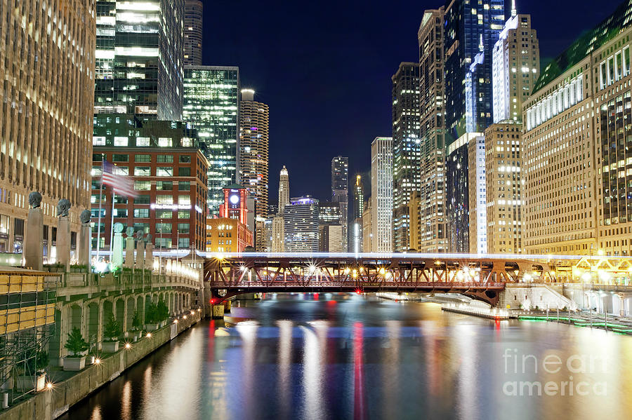 1433 Chicago River Photograph by Steve Sturgill