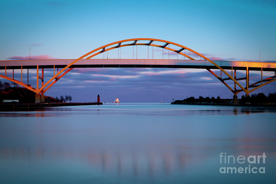 1441 Hoan Bridge Milwaukee  Photograph by Steve Sturgill