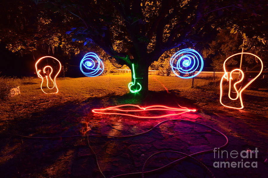 Light Painting Photography #145 Photograph by Chris  Look