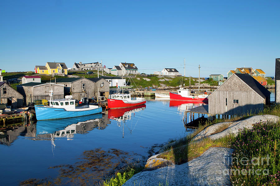 1468 Peggys Cove Fishing Village Photograph by Steve Sturgill