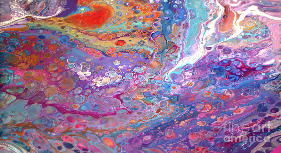 #149 Wet pour #149 Painting by Priscilla Batzell Expressionist Art Studio Gallery