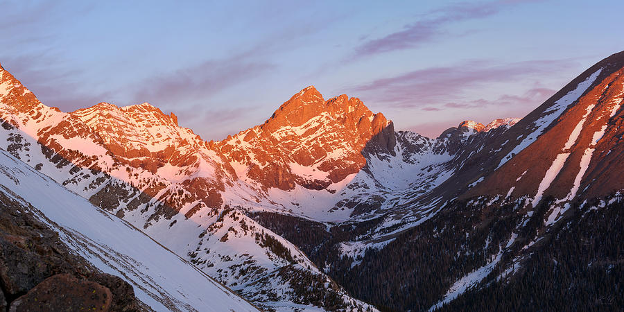 Mountain Photograph - 14er Sunrise by Aaron Spong