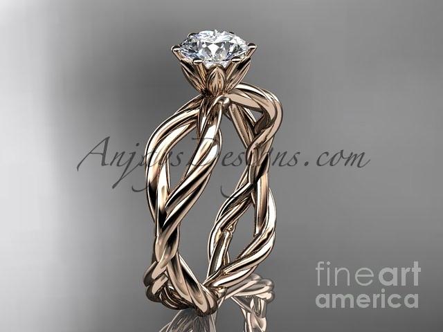 Twisted Rope Ring - Ruth Engagement Ring - Do Amore