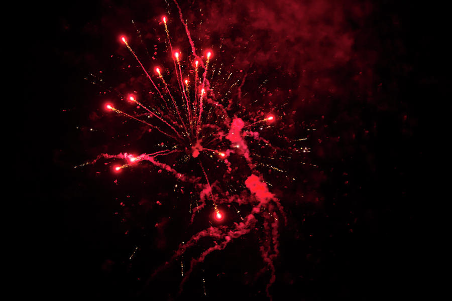 A shining colorful firework #15 Photograph by Gina Koch