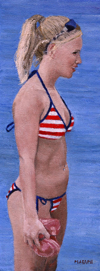 Beach Girl #15 Painting by Masami Iida